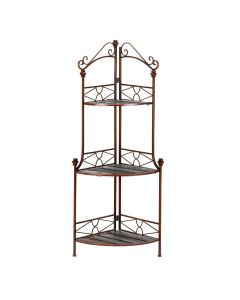 RUSTIC CORNER BAKERS RACK